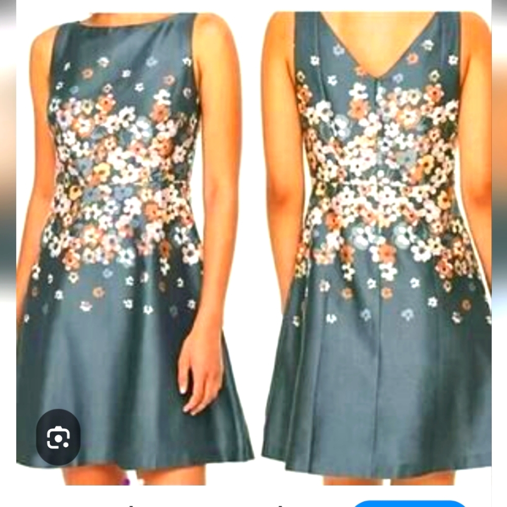 LOFT Outlet Floral "Sunshine Fit & Flare" Sheath Dress, Size 2P, RN#77379, NWT